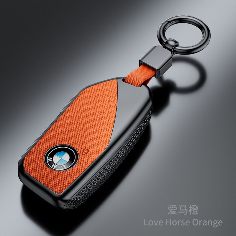 Suitable For New Bmw X1/X2/X3/320Li Key Cover 5 Series/3 Series/7 Series/525Li Cross Pattern Fashion Shell - Image 2